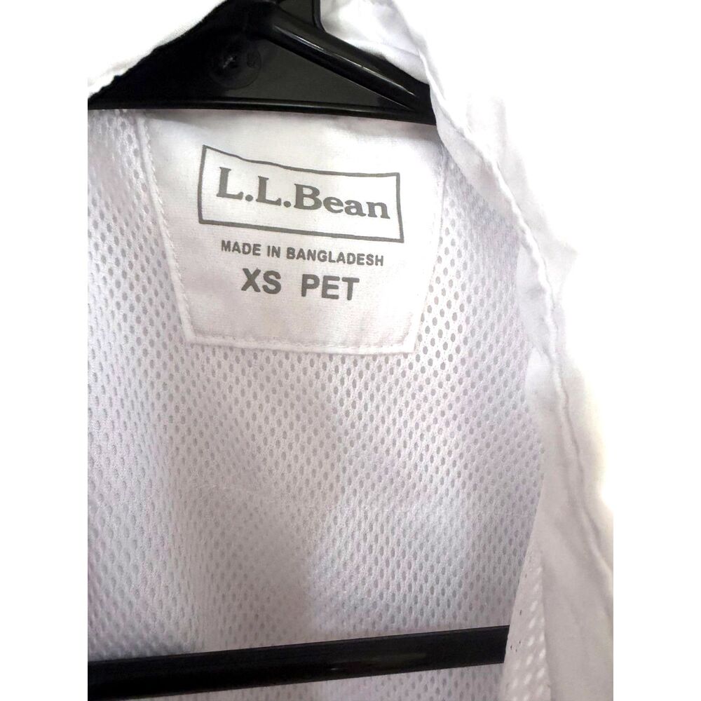 L.L. Bean White Tropicwear Sun Shirt Women's XS ☀️ - Picture 8 of 9